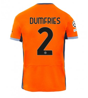 Inter Milan Denzel Dumfries #2 Tredje Tröja 2023-24 Kortärmad